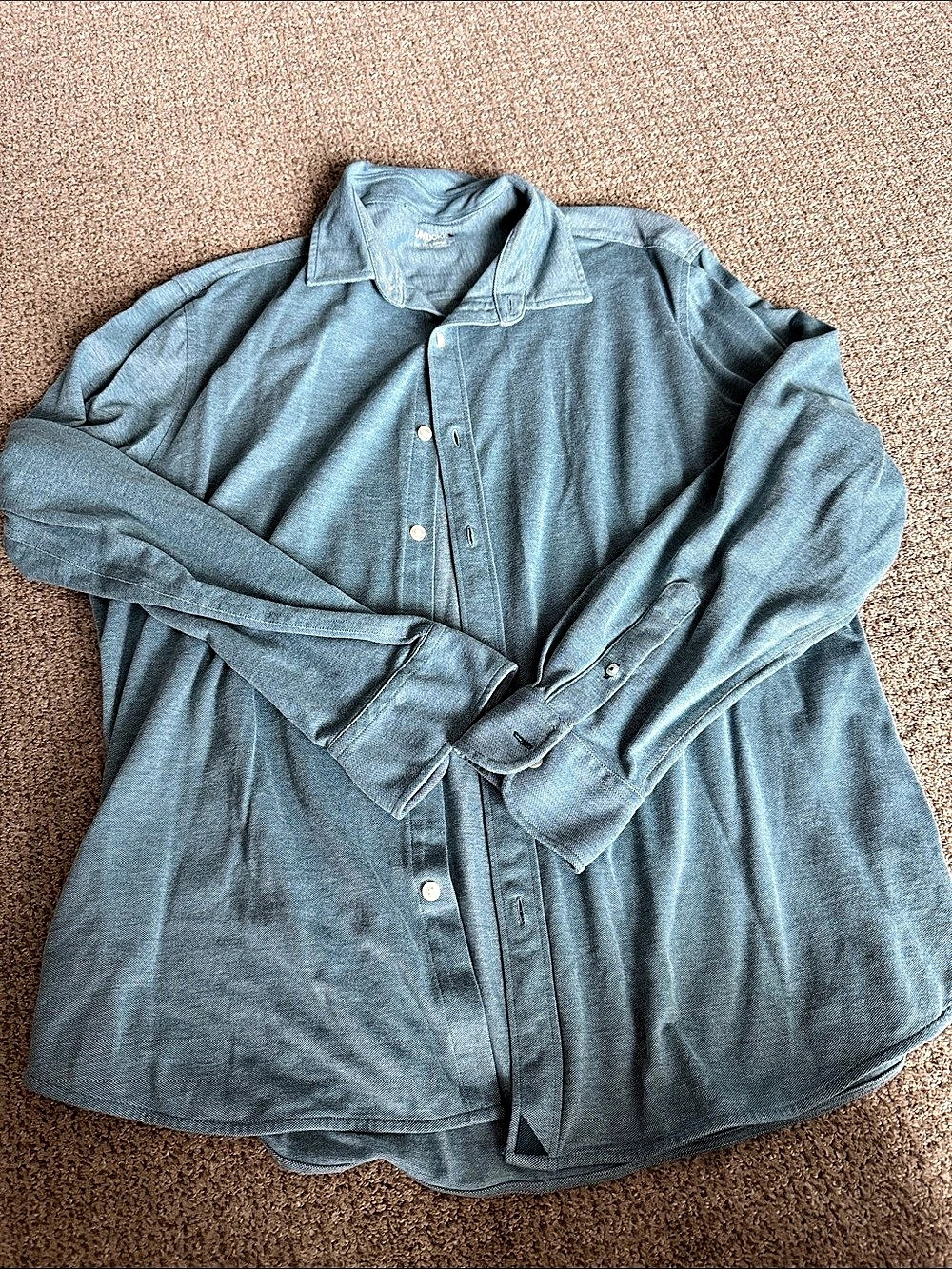 UNTUCKit Pique Polo BD Blue XL Like New